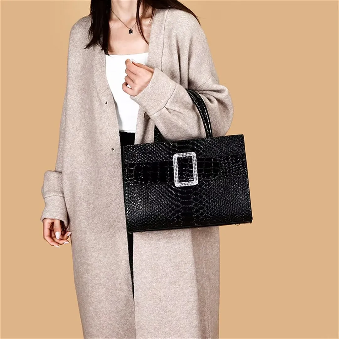 ExoticElegance Alligator Pattern Tote