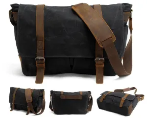 FadedSolidCanvas and inner purseMiniCrossbody Outdoor Black Bags