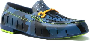 Floafers Chairman Bit Water Shoes, Blue Camo/Lime Green, 10