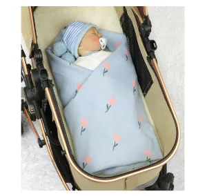 Floral Baby Knitted Blanket