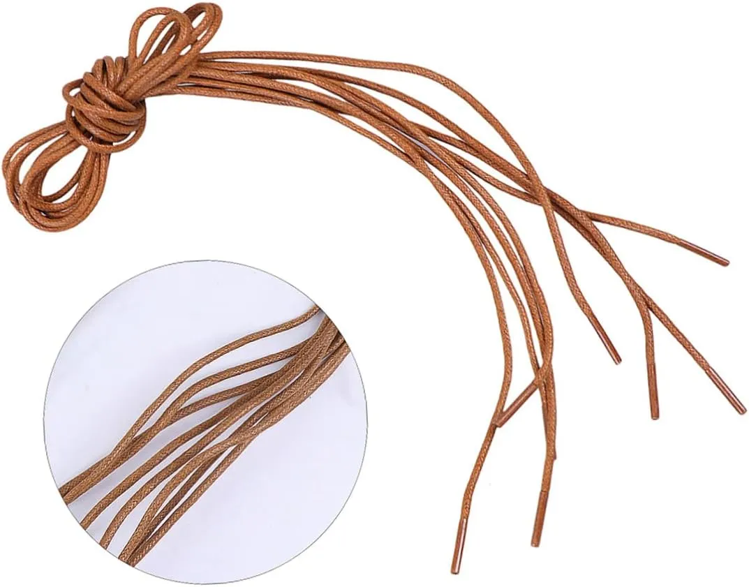 GALPADA 12 Pairs Waxed Shoelace Shoes Accessories Round Shoe Laces Thin Shoe Laces Shoelace Cord