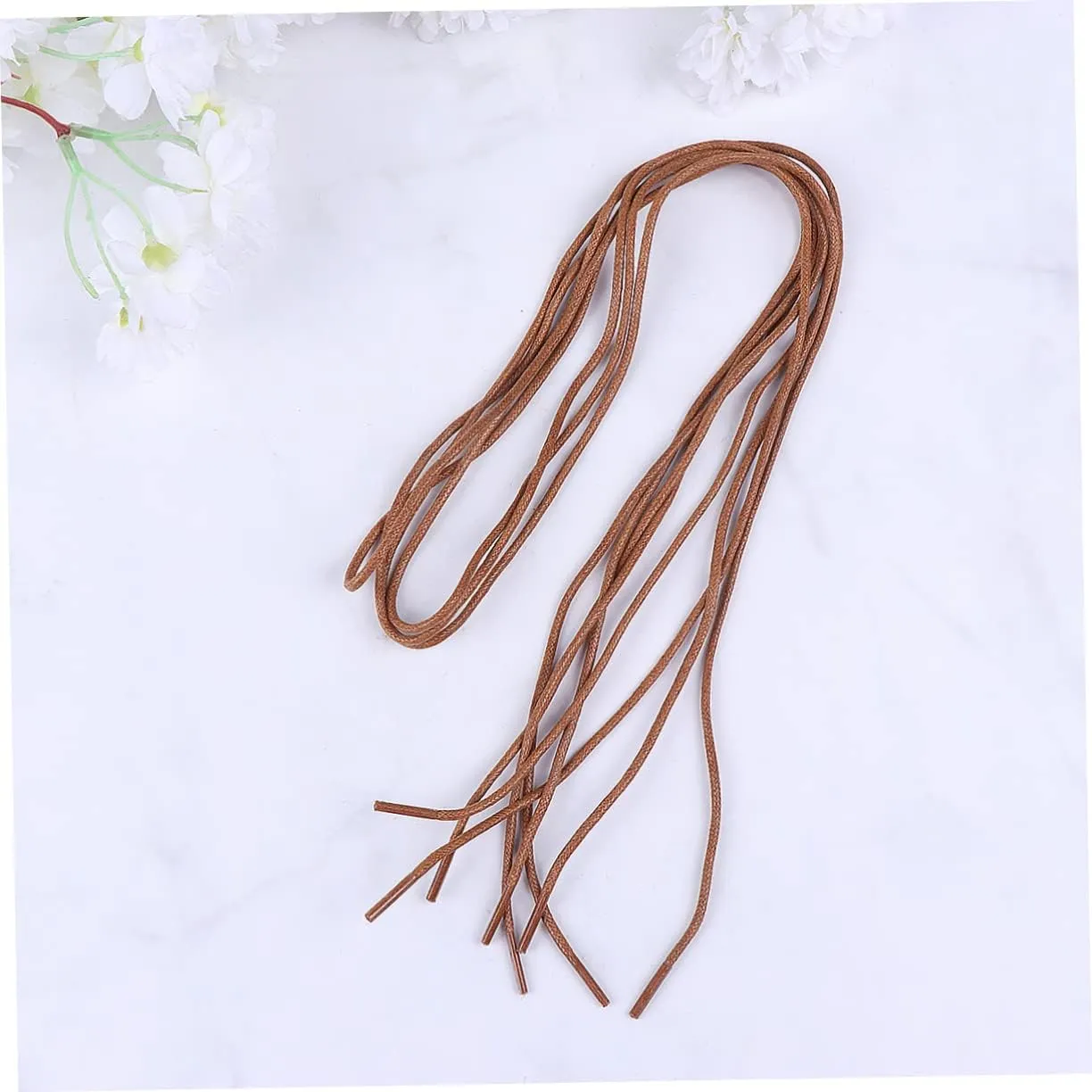 GALPADA 12 Pairs Waxed Shoelace Shoes Accessories Round Shoe Laces Thin Shoe Laces Shoelace Cord