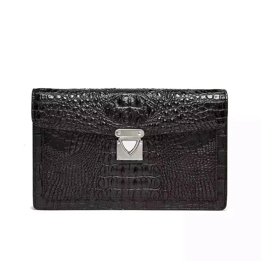 Genuine Crocodile Leather Clutch Bag
