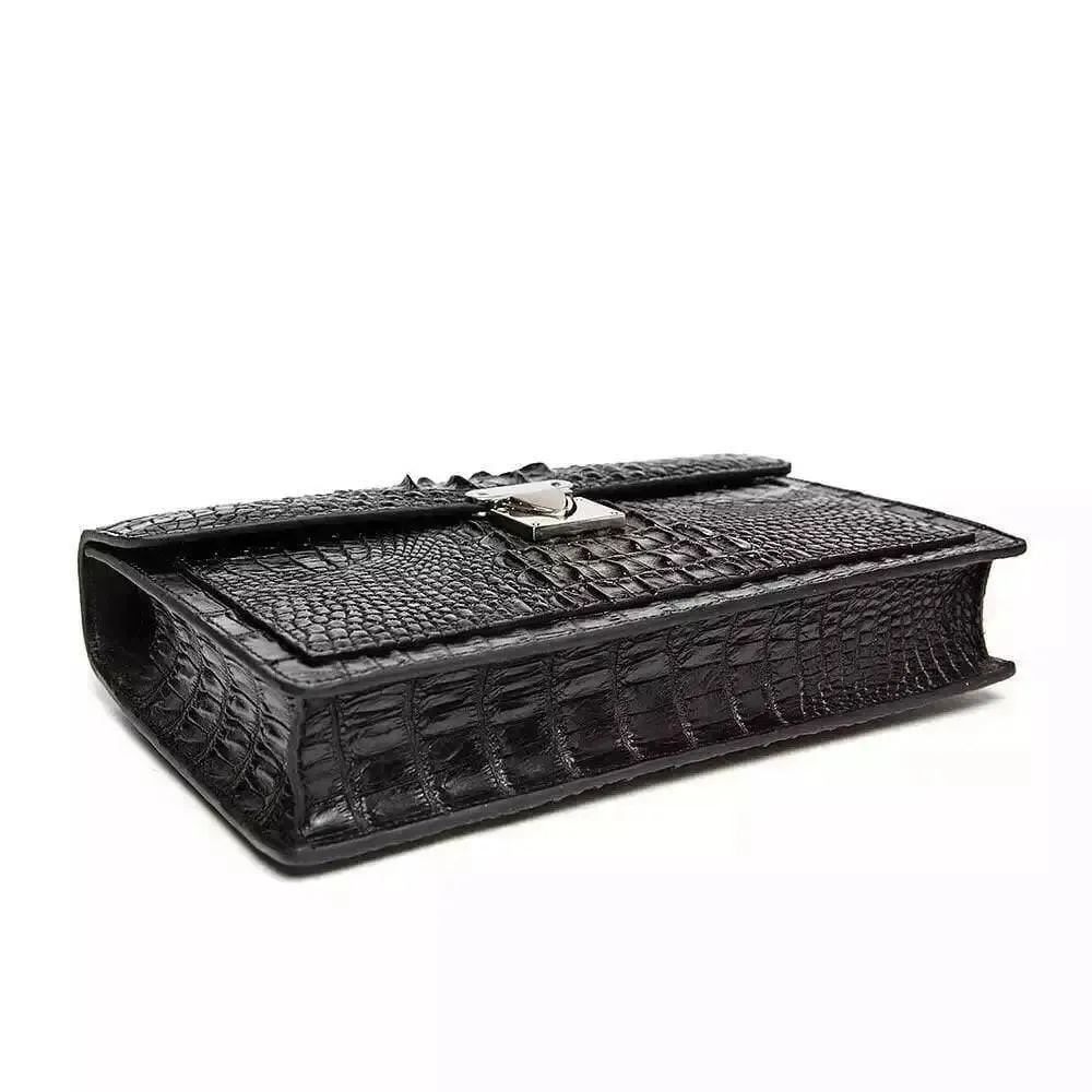Genuine Crocodile Leather Clutch Bag