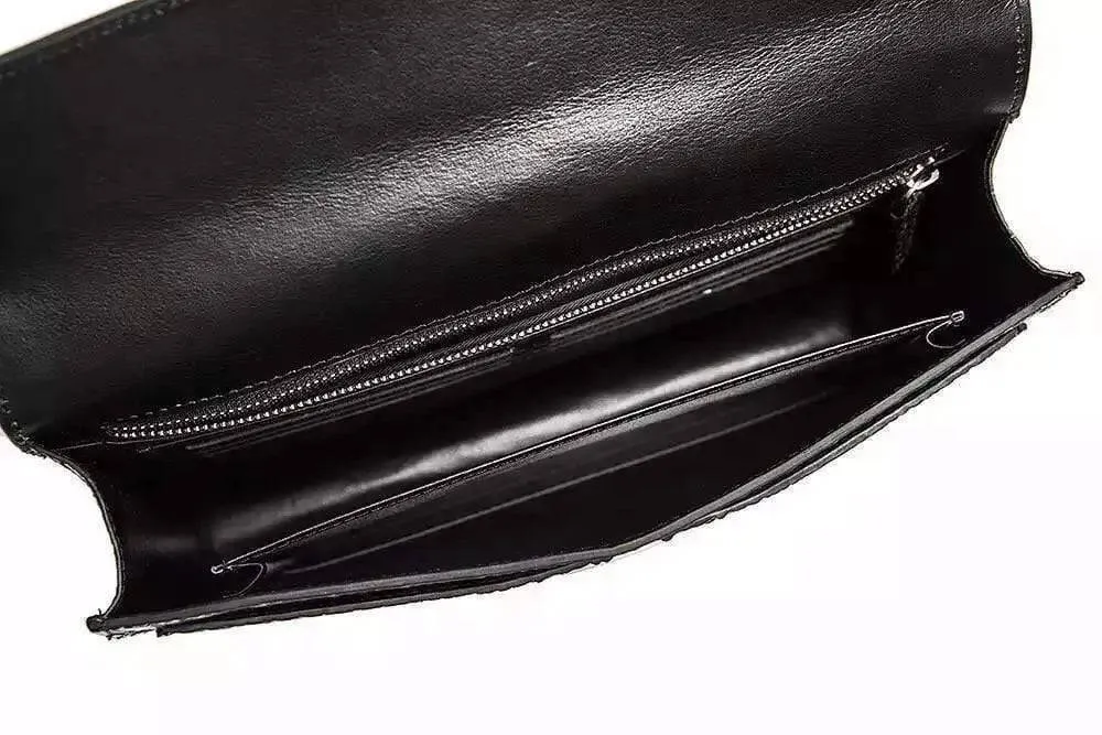 Genuine Crocodile Leather Clutch Bag