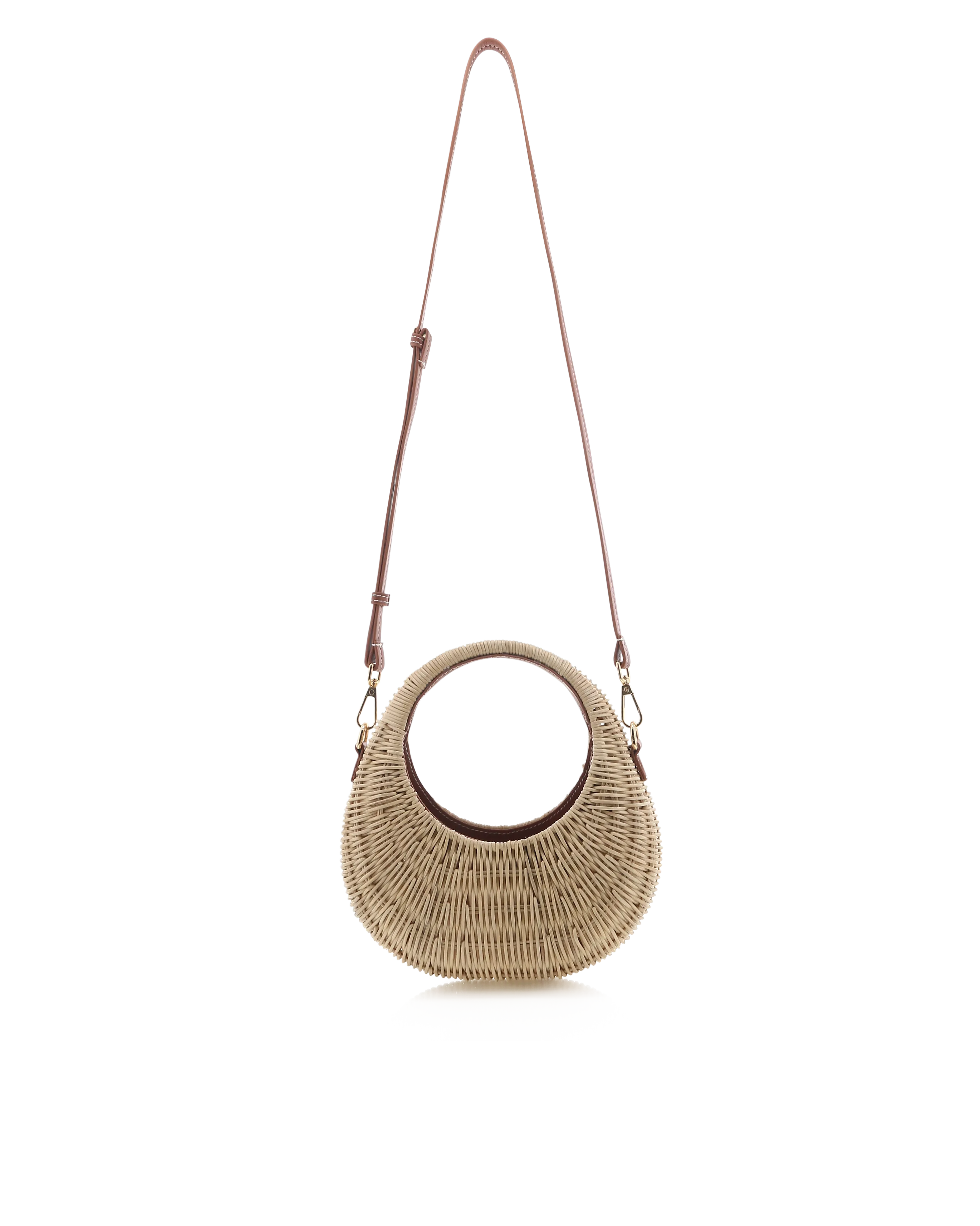 GIANNA HANDLE BAG - NATURAL RATTAN