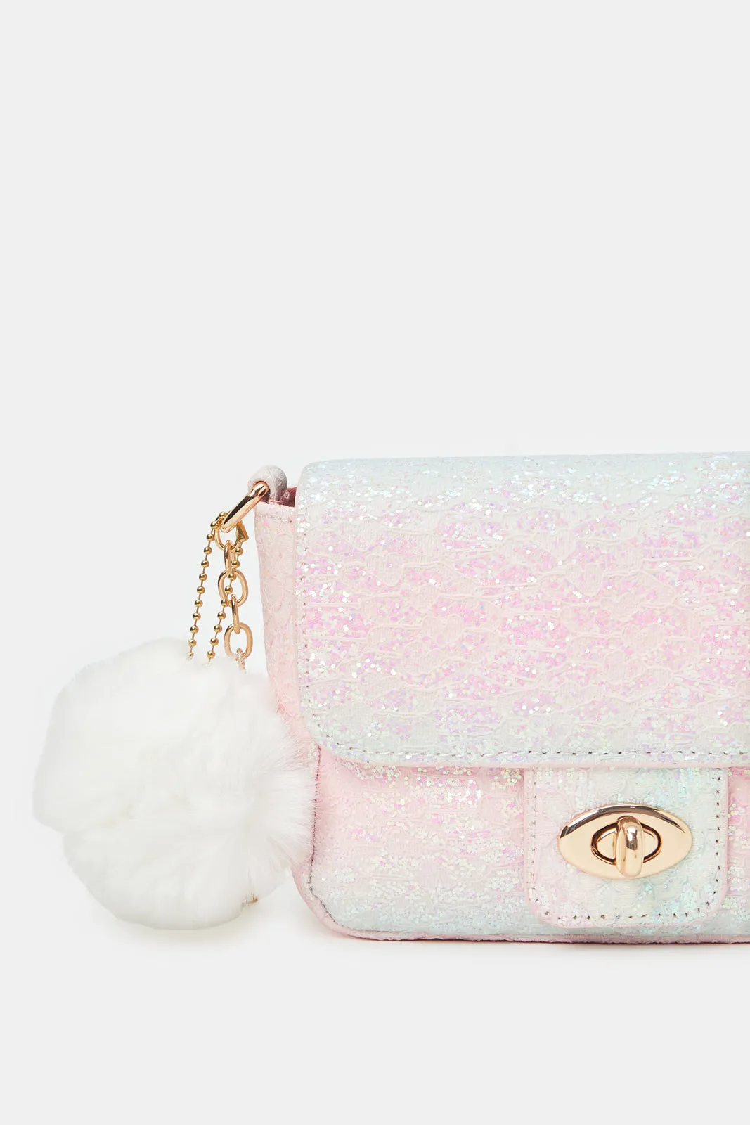 Girls Multicolour Embellished Cross Body Bag