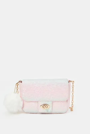 Girls Multicolour Embellished Cross Body Bag