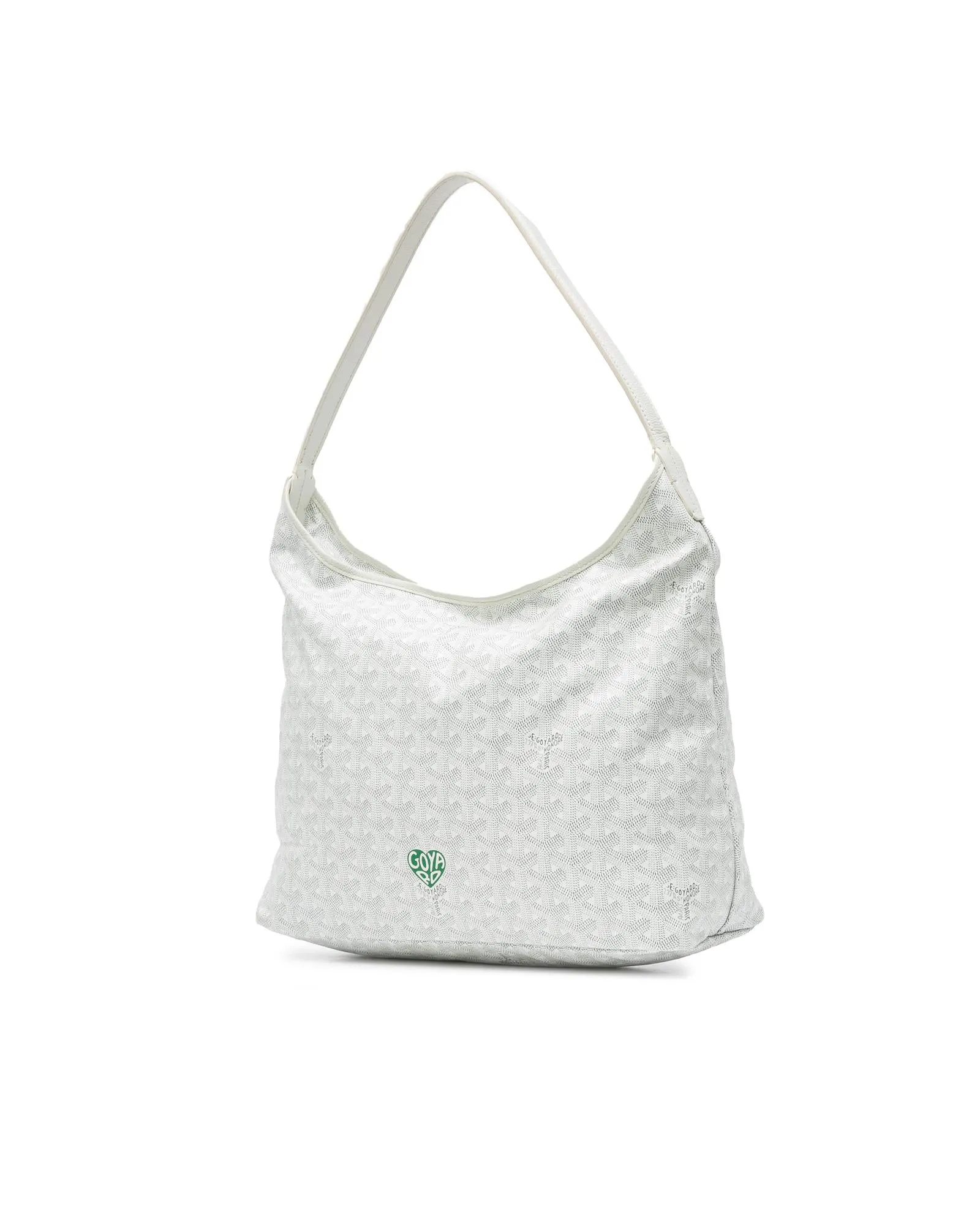 Goyardine Boheme Coated Canvas Hobo Bag with Leather Trim