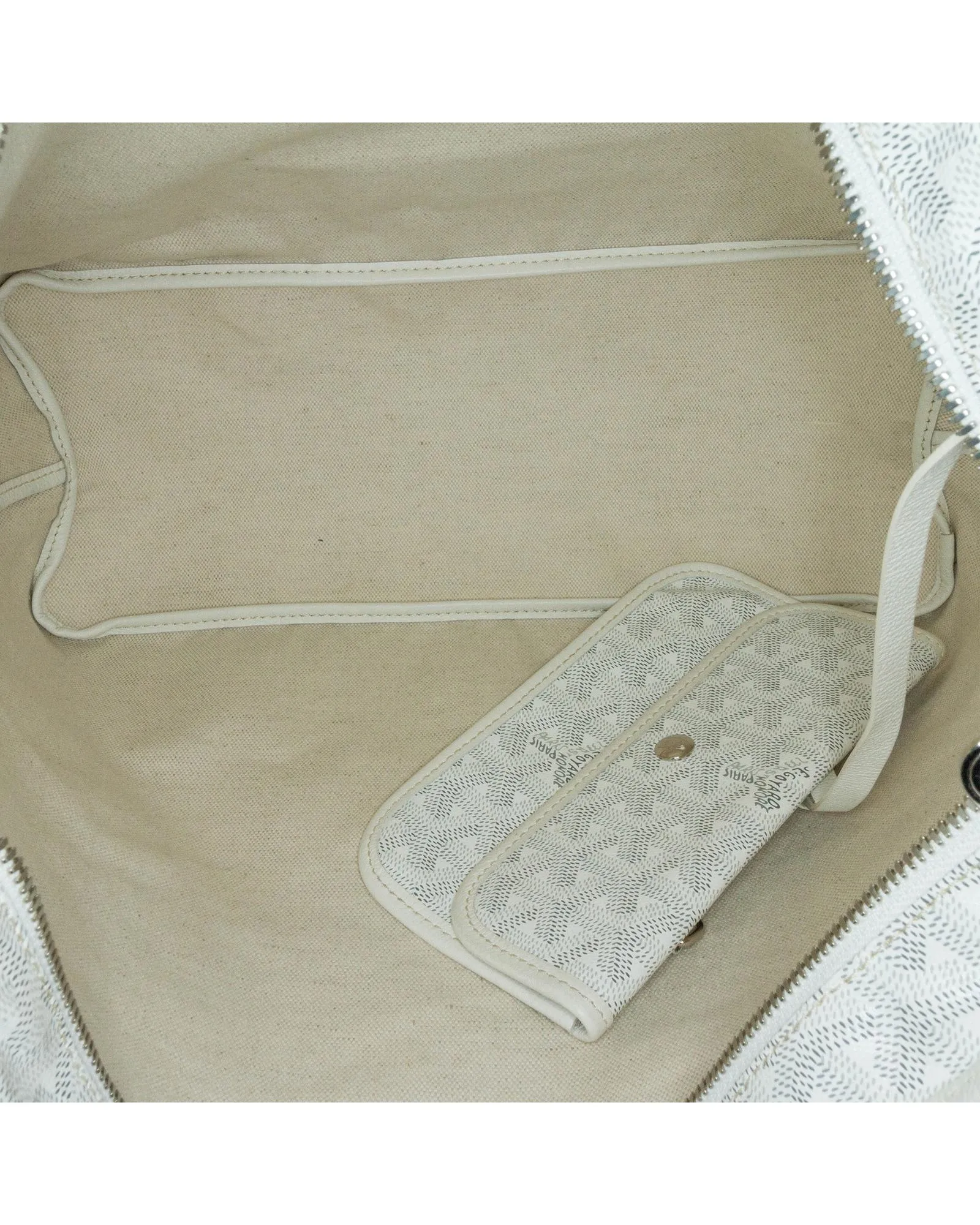 Goyardine Boheme Coated Canvas Hobo Bag with Leather Trim