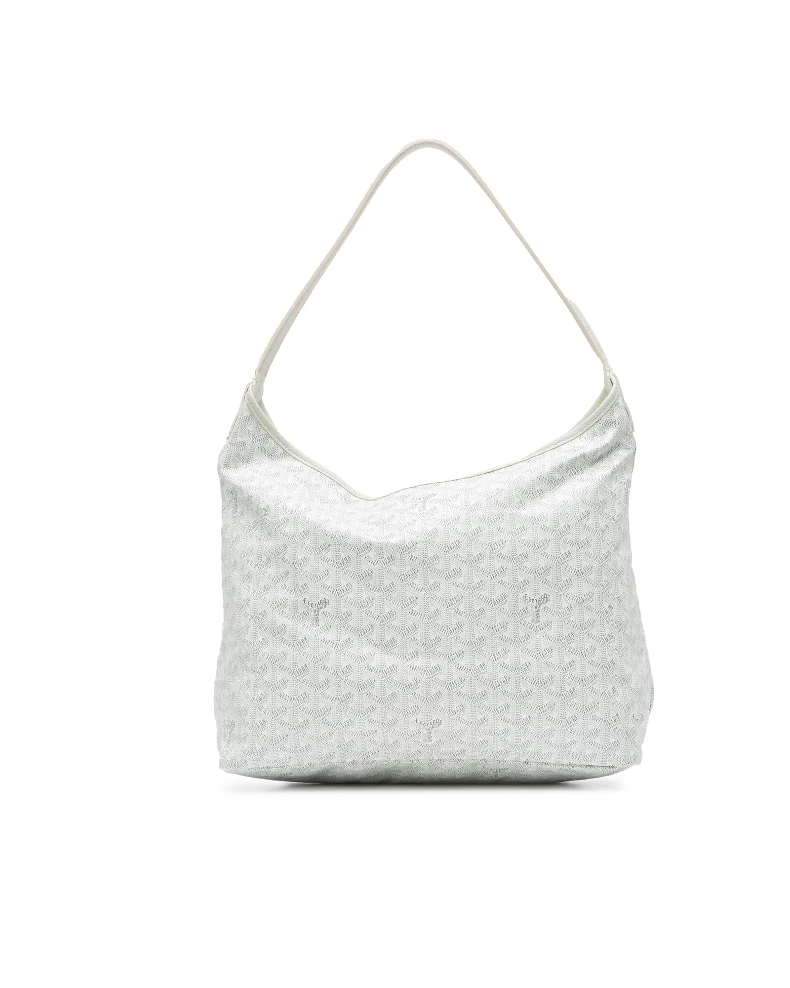 Goyardine Boheme Coated Canvas Hobo Bag with Leather Trim