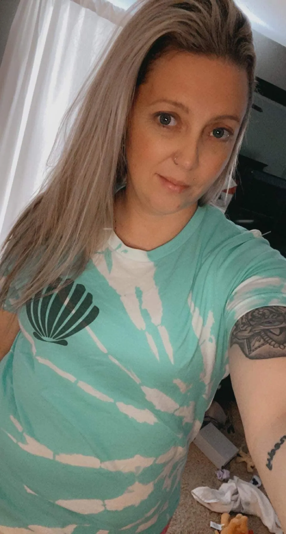 just a little bit salty | bleached t-shirt