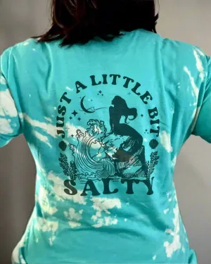 just a little bit salty | bleached t-shirt