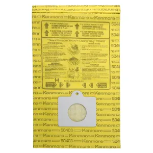 Kenmore Disposable Canister Vacuum Cleaner Dust Bags 50403, 10-Count