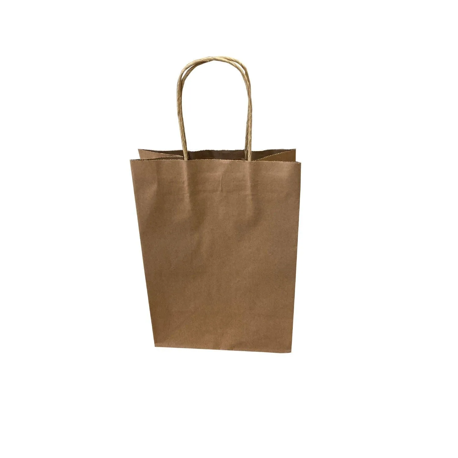 Kesgi FI662064 8" x 5"x 11" Brown Kraft Paper Bag - 200/Case