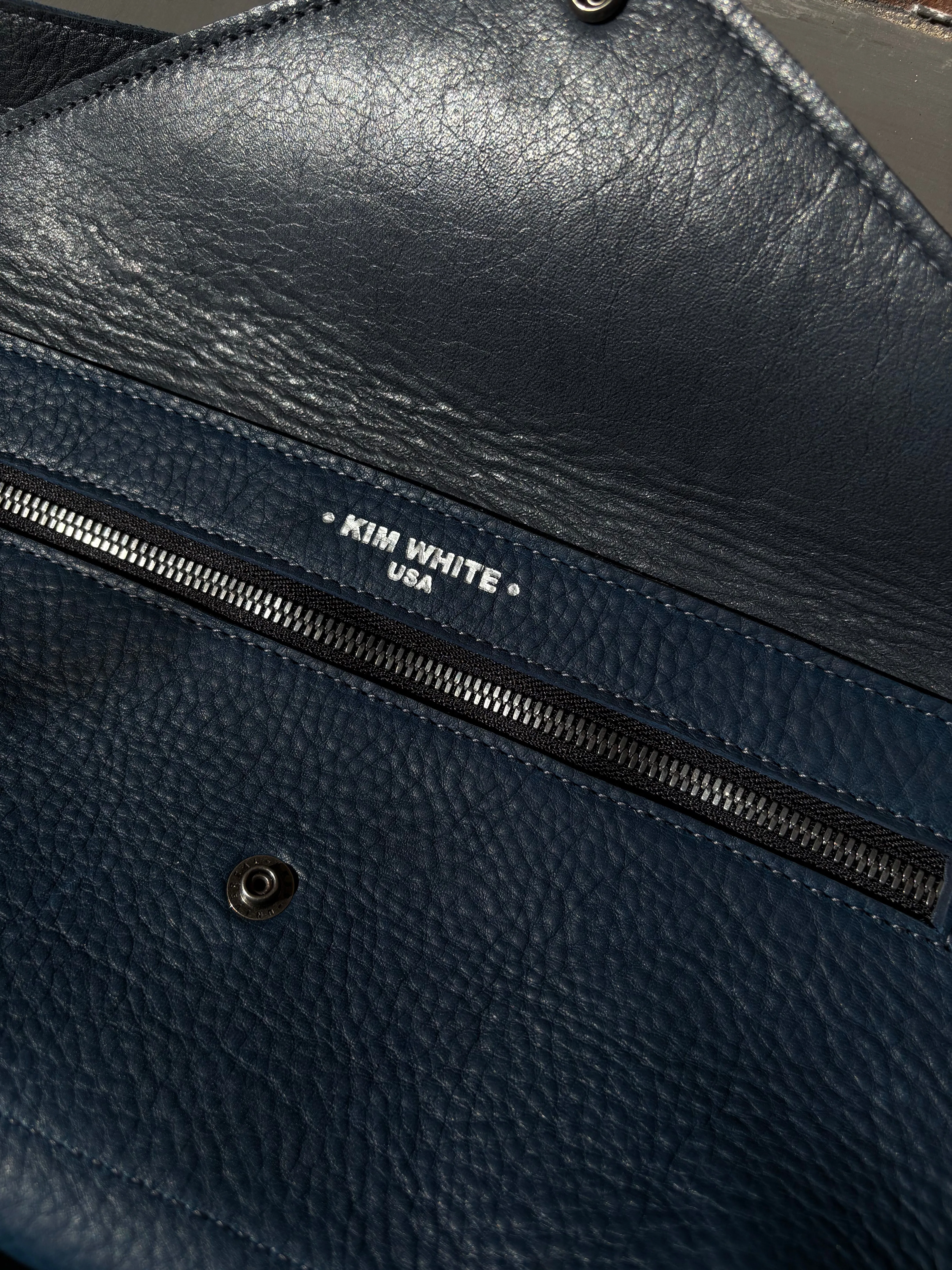 Kim White Seam Out Fanny Pack - Blue