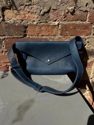 Kim White Seam Out Fanny Pack - Blue
