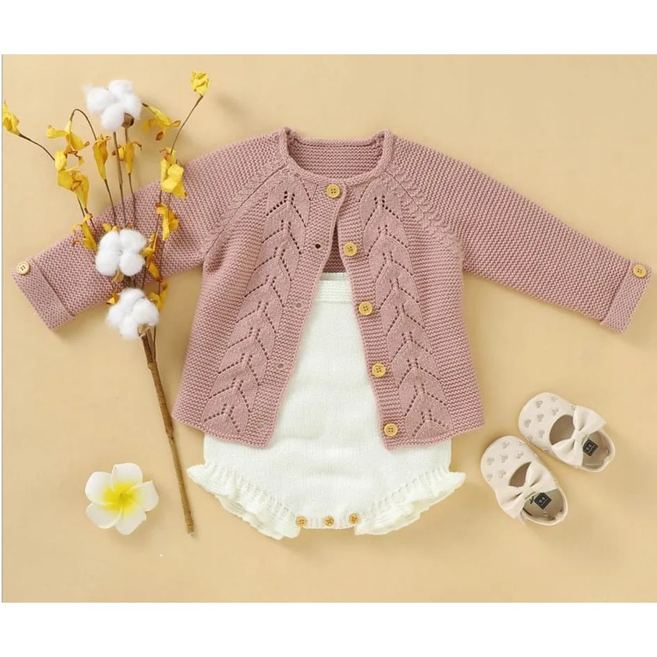 Knitted Baby Romper Set
