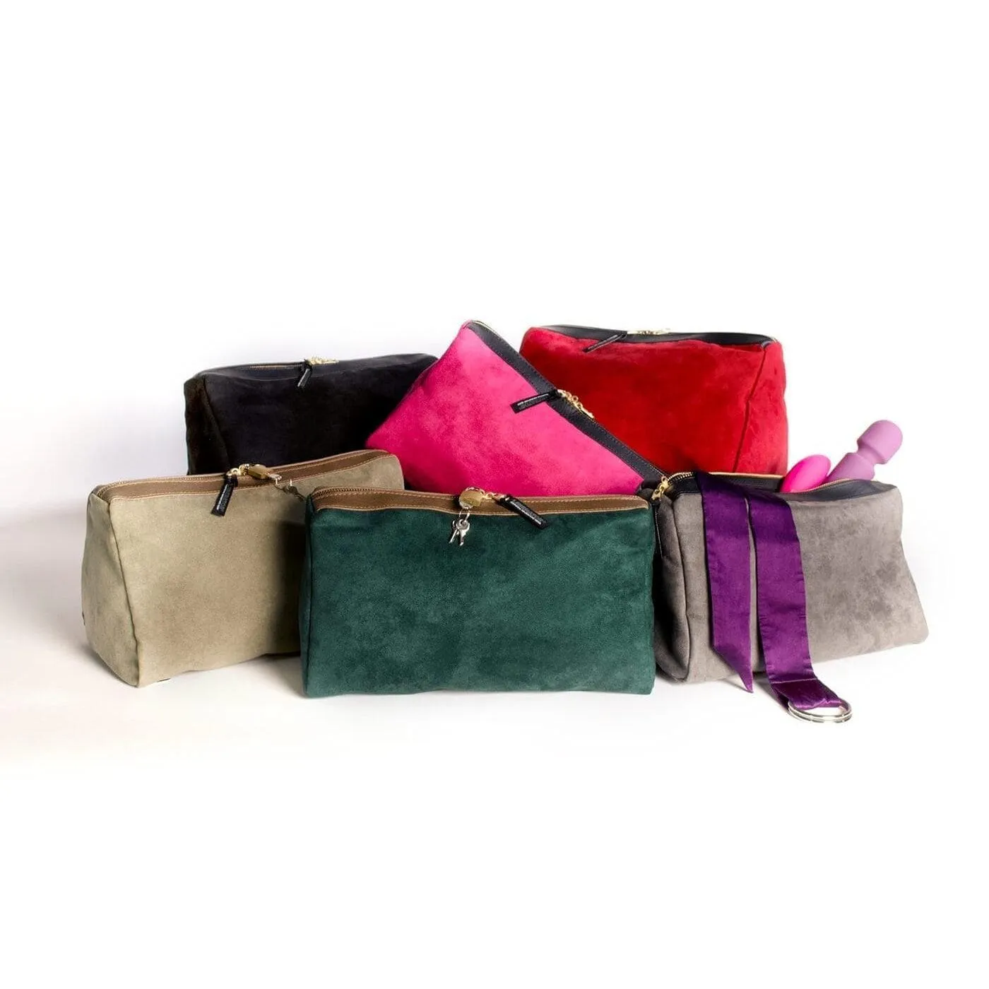 Liberator Tallulah Locking Sex Toy Storage Case with Brass Zipper & Matching Lock & Key