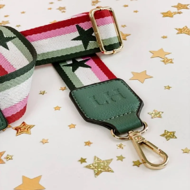 Louenhide - Munroe Guitar Strap - Pink Fern Star