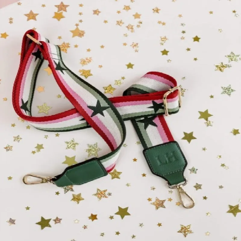 Louenhide - Munroe Guitar Strap - Pink Fern Star