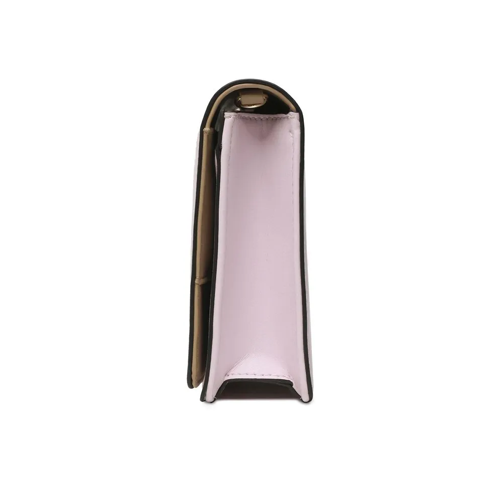 Love Moschino Chic Faux Leather Shoulder Bag in Pink
