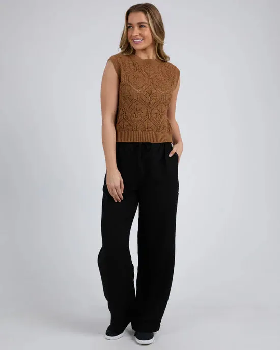 Luna Knit Vest - Tan