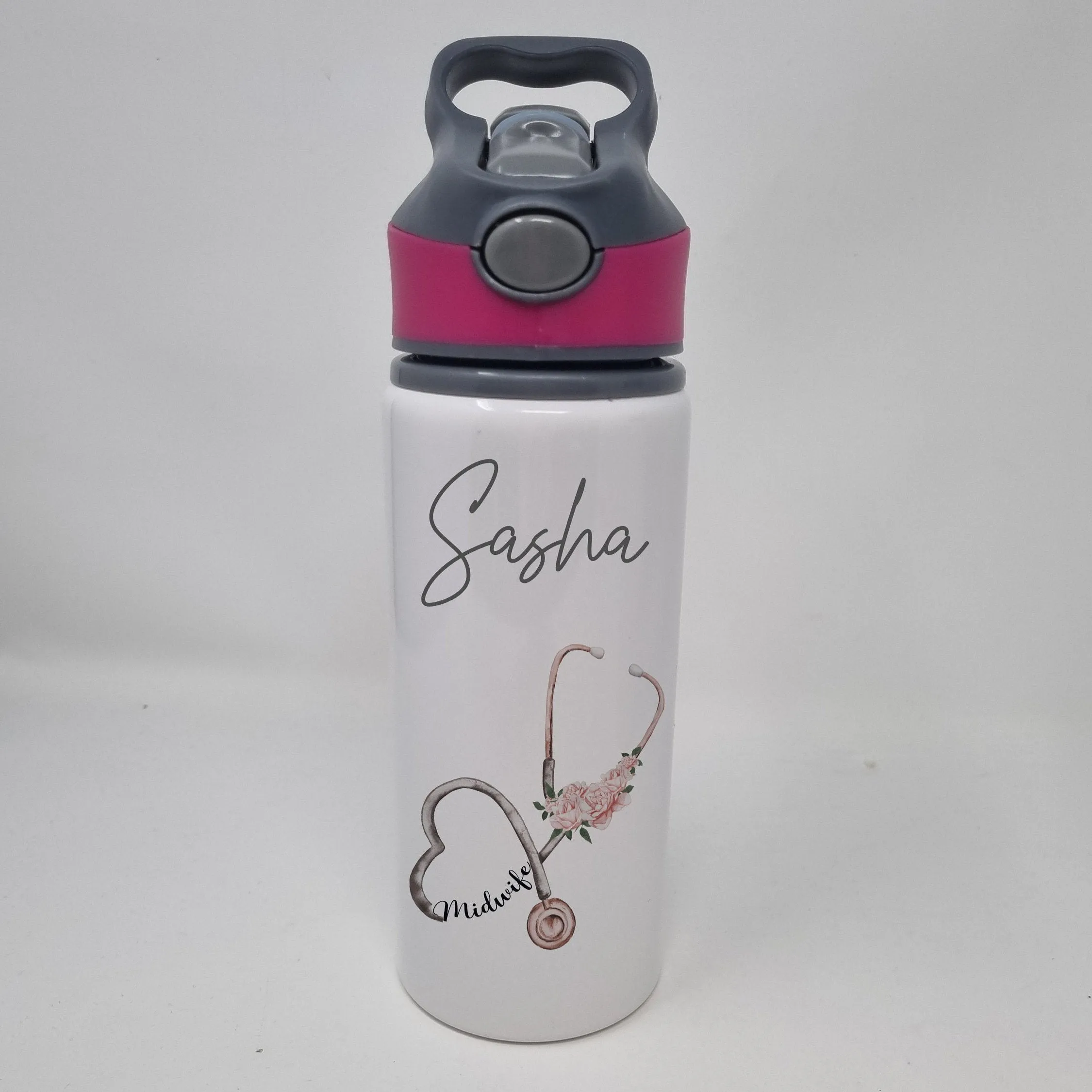 Midwife Stethoscope Flip Water Bottle
