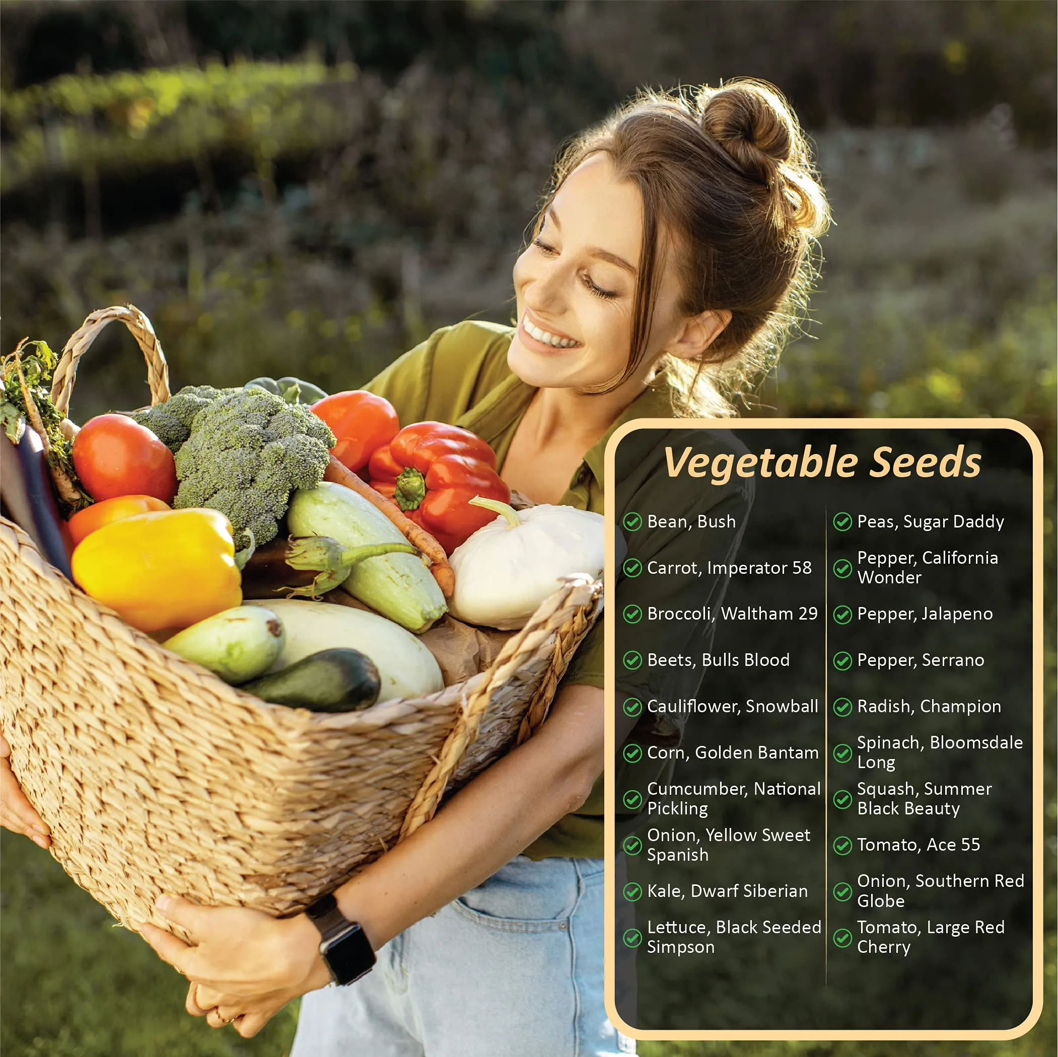 NatureZ Edge - Heirloom Vegetable Seeds - 20 Varieties
