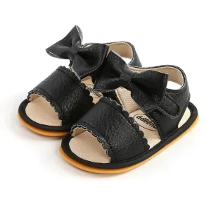 Nelly - Bow Sandal , Jet Black