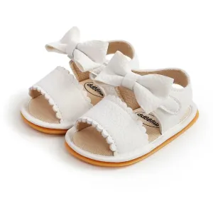 Nelly - Bow Sandal , White