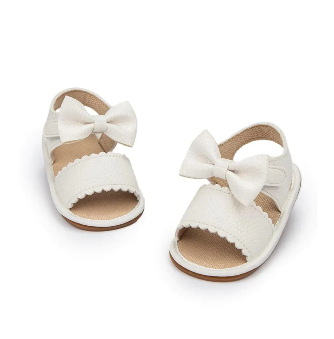 Nelly - Bow Sandal , White