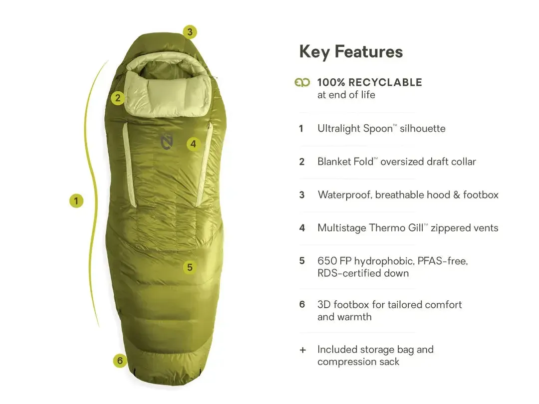 NEMO | Disco Women’s Endless Promise® Down Sleeping Bag 15˚F - Discontinued