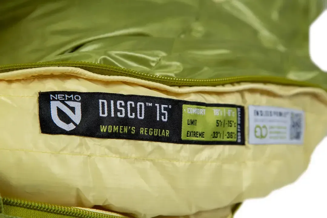 NEMO | Disco Women’s Endless Promise® Down Sleeping Bag 15˚F - Discontinued