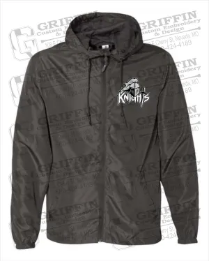 NEVC Knights Lightweight Windbreaker - Knights Full Logo