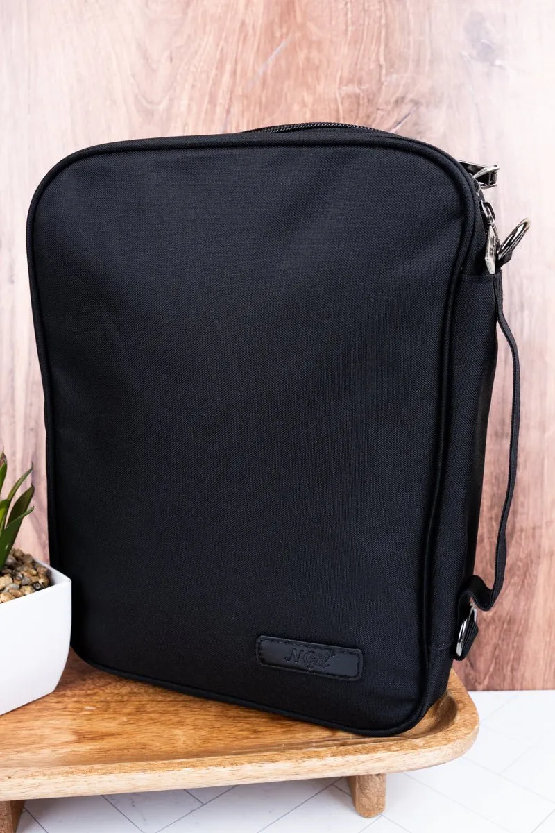 NGIL Church Days Black Canvas Bible Cover