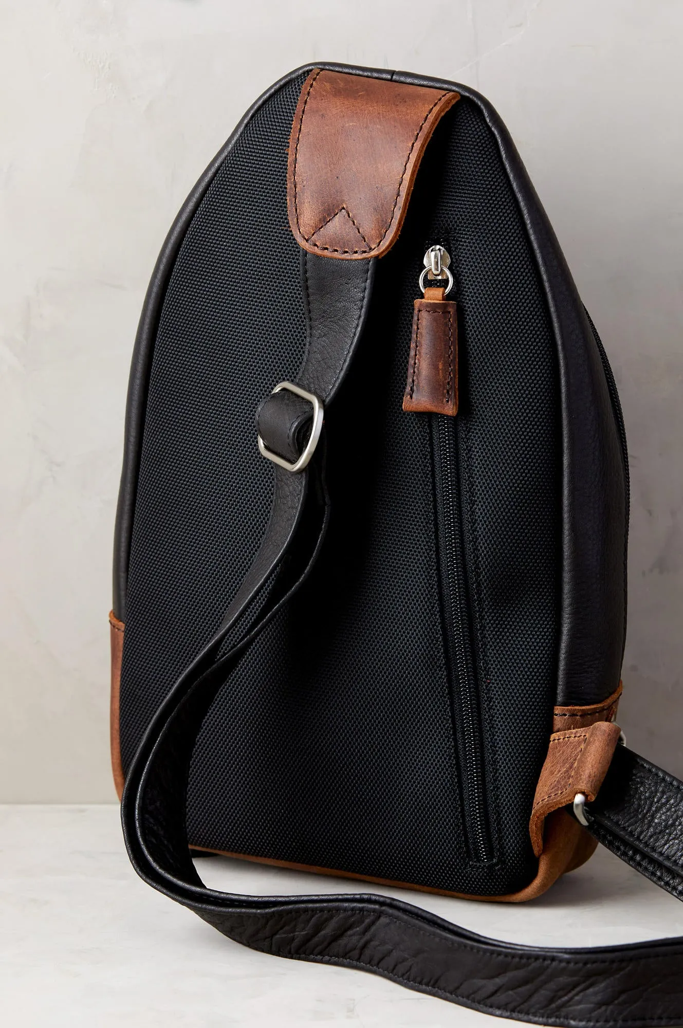 Overland Princeton Leather Sling Backpack