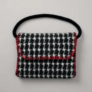 Patons Knit Felted Houndstooth Bag