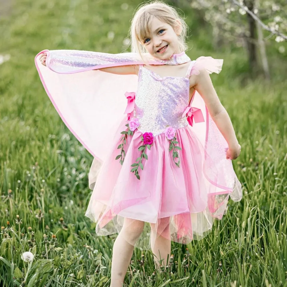 Pink Sequins Forest Fairy Tunic, Size 3-4