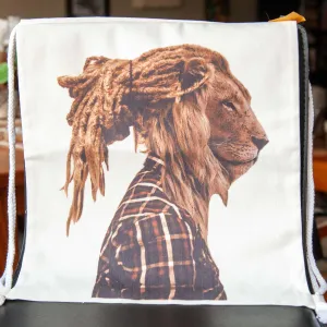 "Dreaded" Lion Drawstring Bag