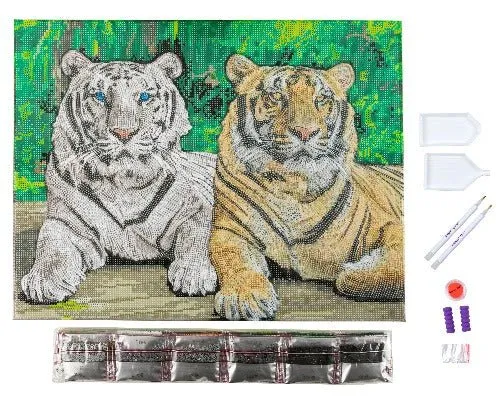 "Tigers" Crystal Art Kit 40x50cm