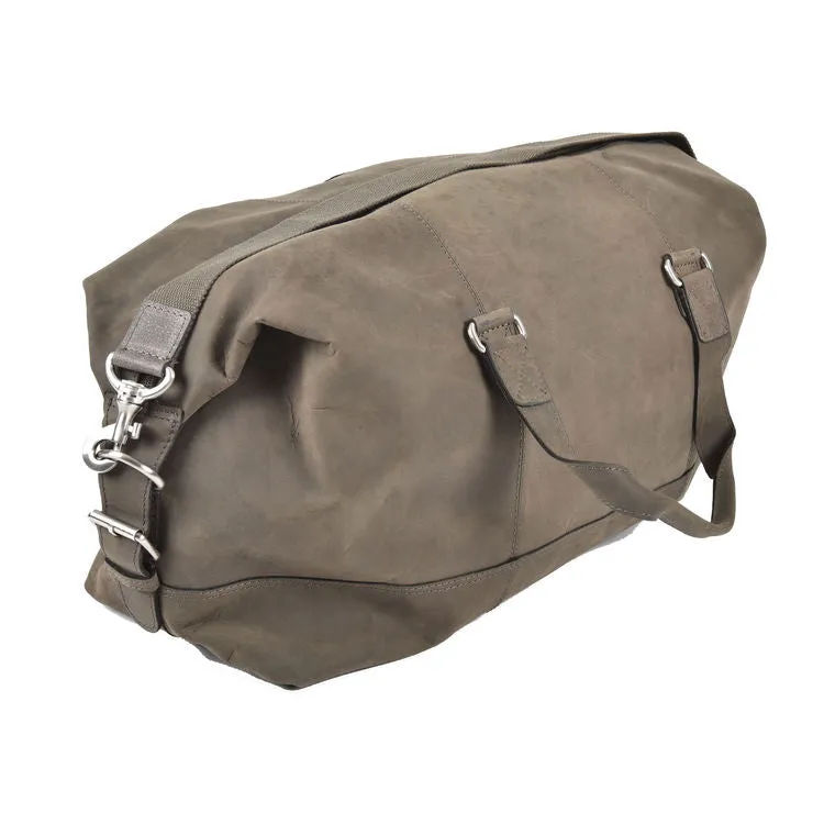 Rowallan Wayfarer All Leather Grey Holdall