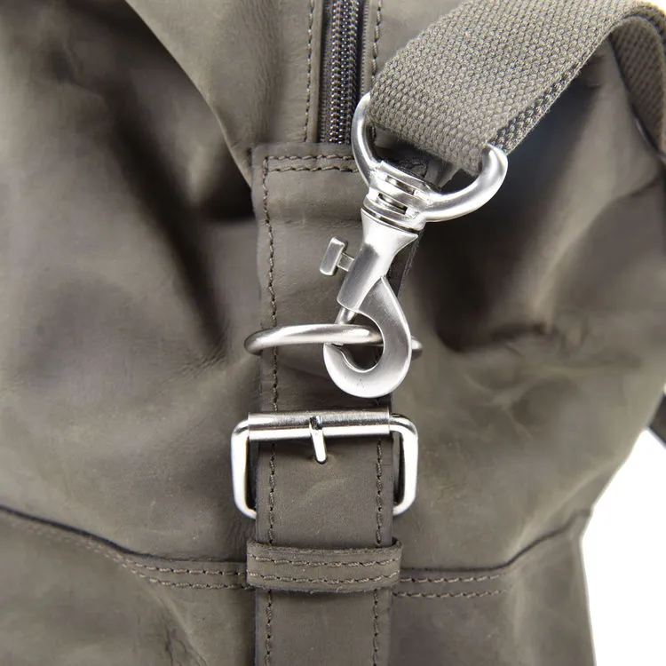 Rowallan Wayfarer All Leather Grey Holdall