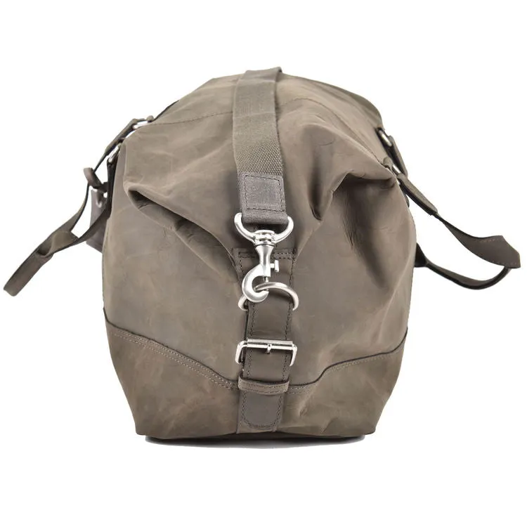 Rowallan Wayfarer All Leather Grey Holdall