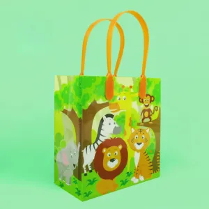 Safari Jungle Animals Party Favor Bags Treat Bags - Set of 6 or 12