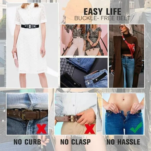 Seamless Elastic Belt | Simple and effortless buckles