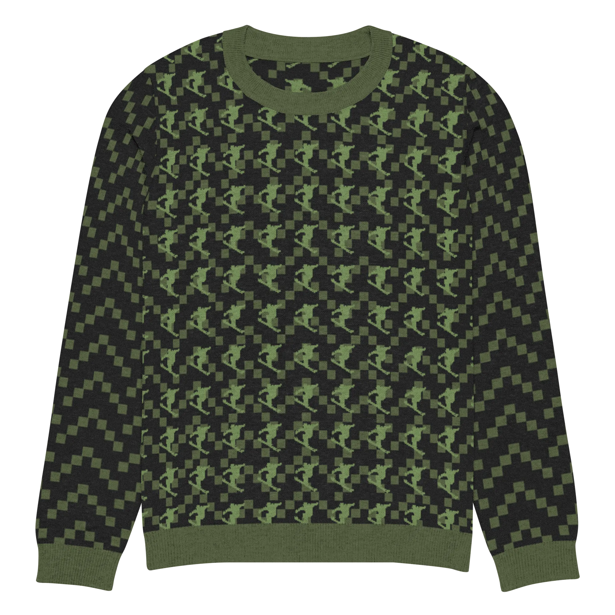 Snow Ski Freestyle Knitted crew neck sweater