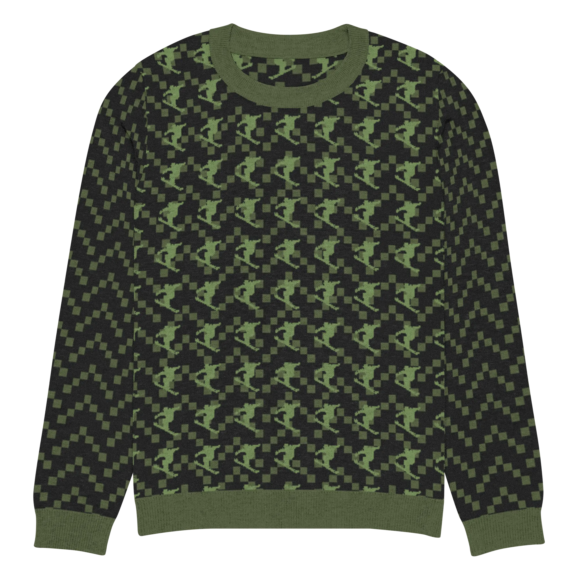 Snow Ski Freestyle Knitted crew neck sweater