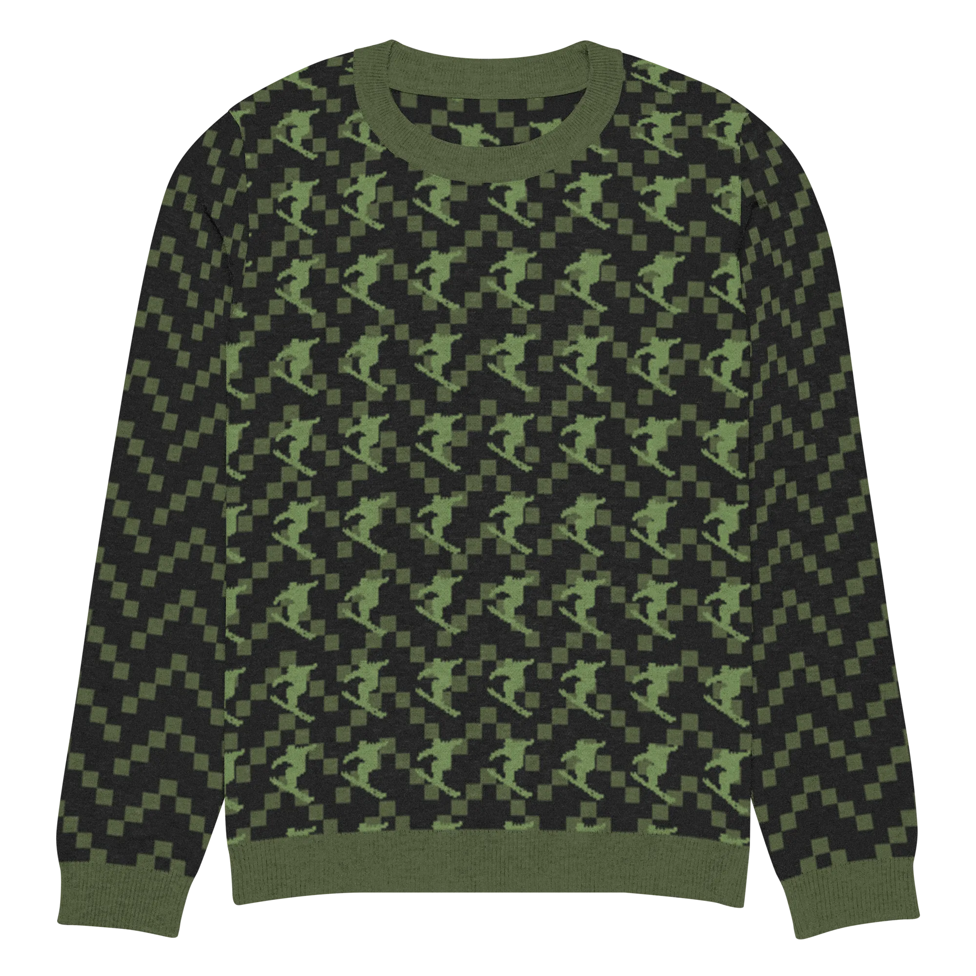 Snow Ski Freestyle Knitted crew neck sweater