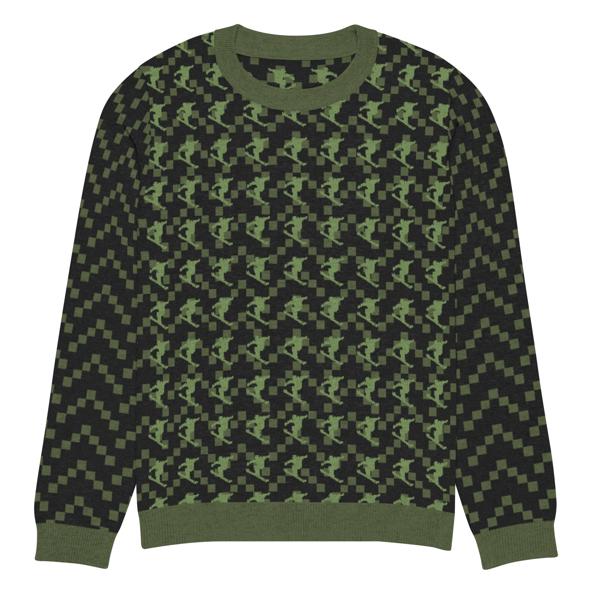 Snow Ski Freestyle Knitted crew neck sweater
